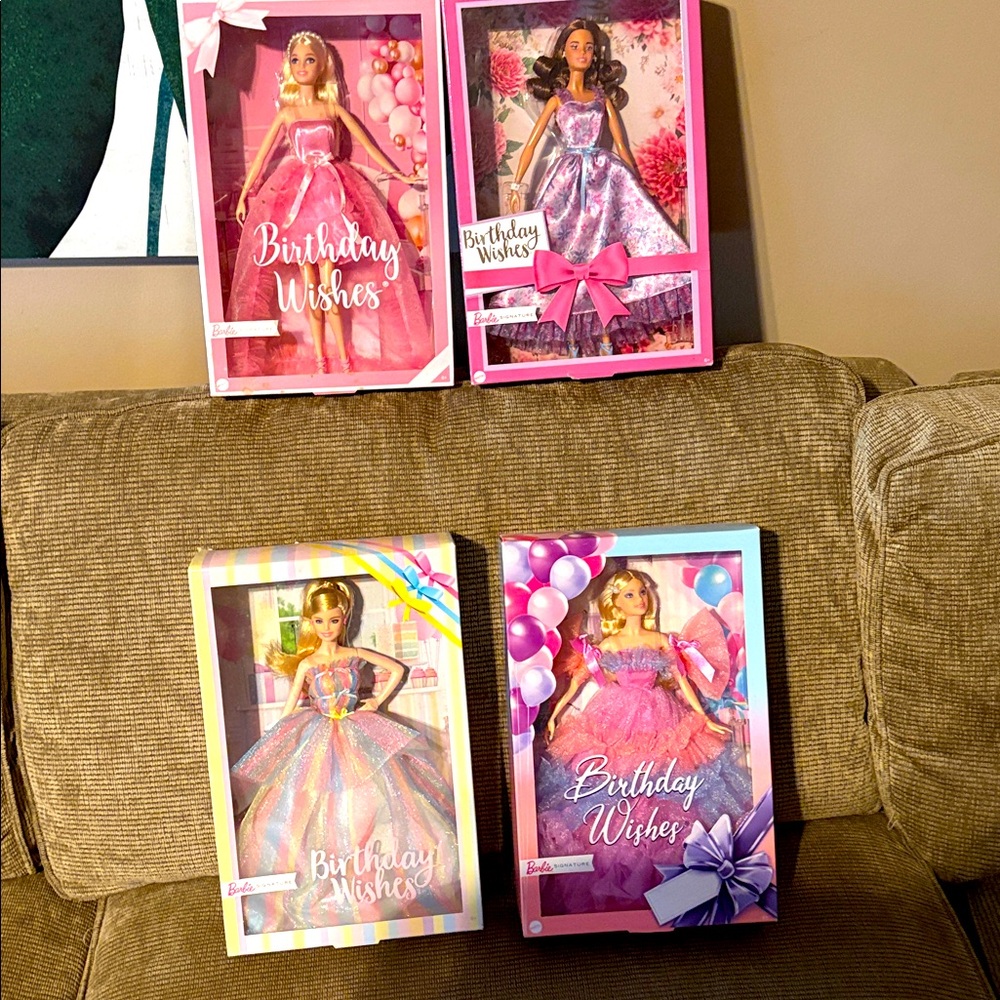 Barbie Birthday Wishes Dolls -
New In Box
4 total for $80. Sold